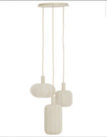 Hanglamp 3L scanda linnen cream