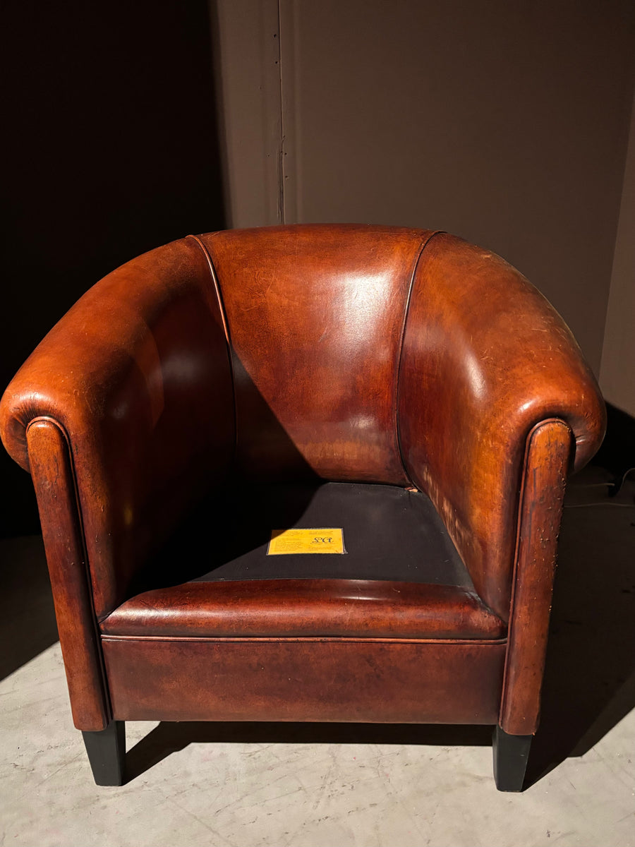 Set Vintage Schapenleren Fauteuils Lounge Atelier