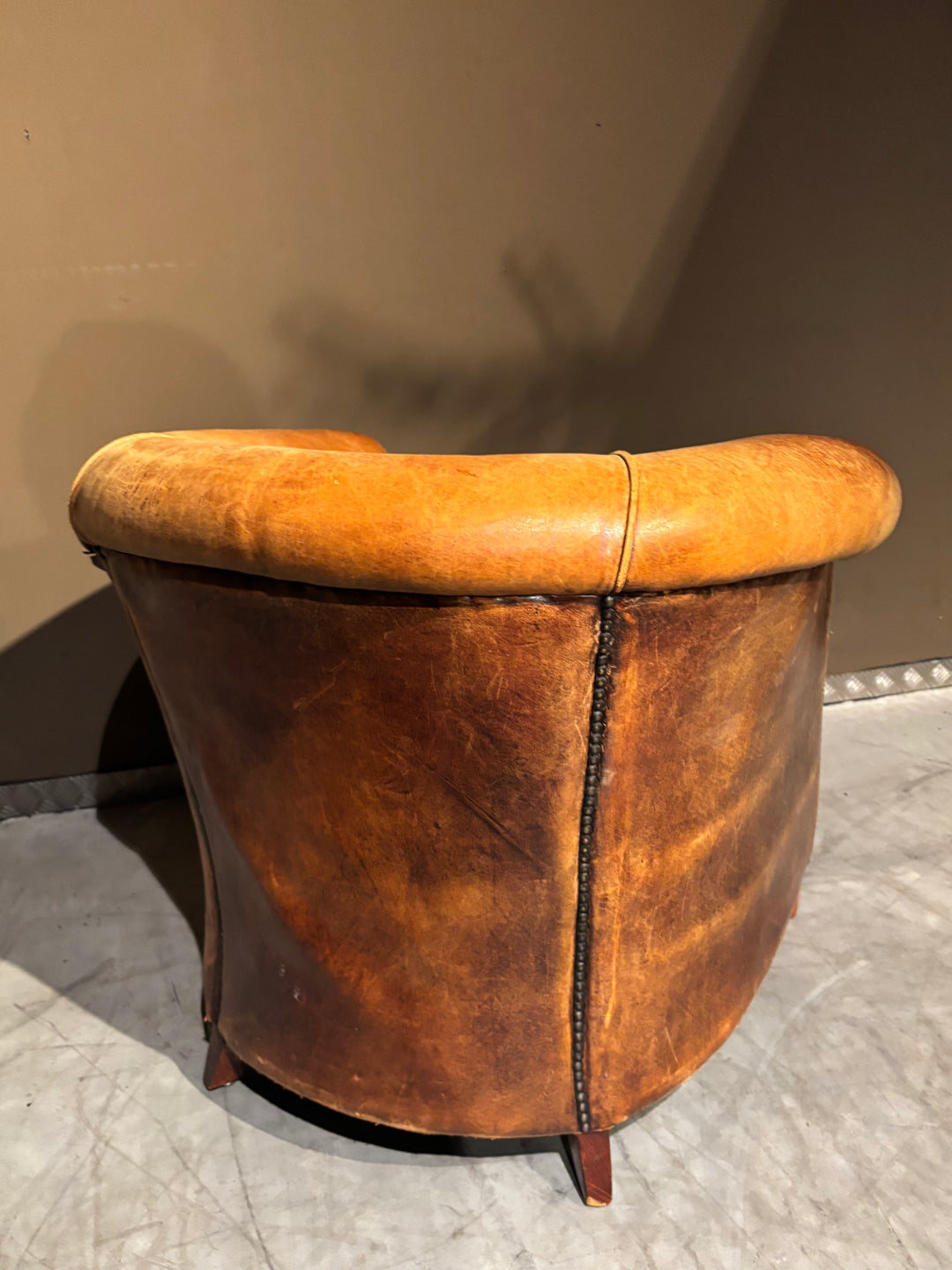 Vintage Schapenleren Clubfauteuil