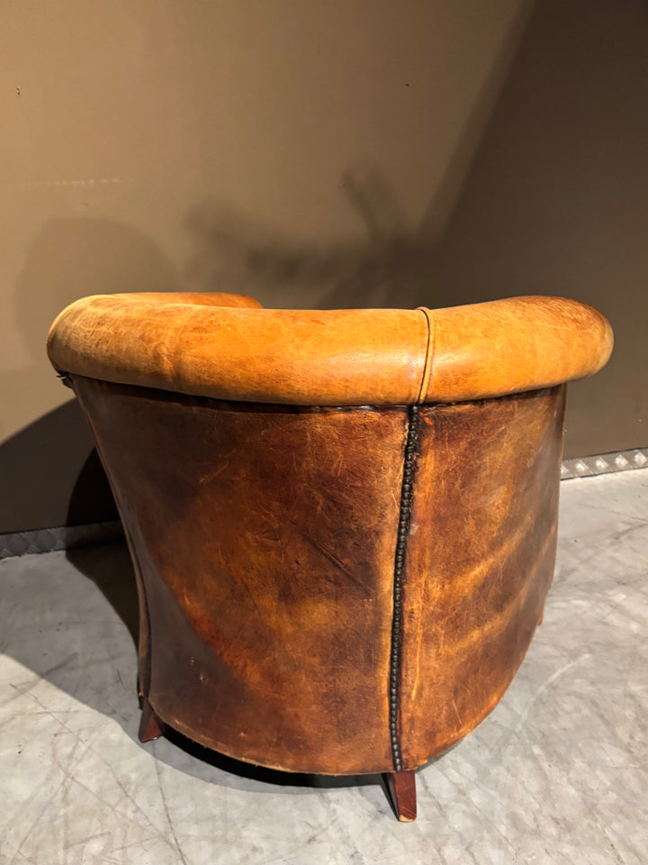Vintage Schapenleren Clubfauteuil