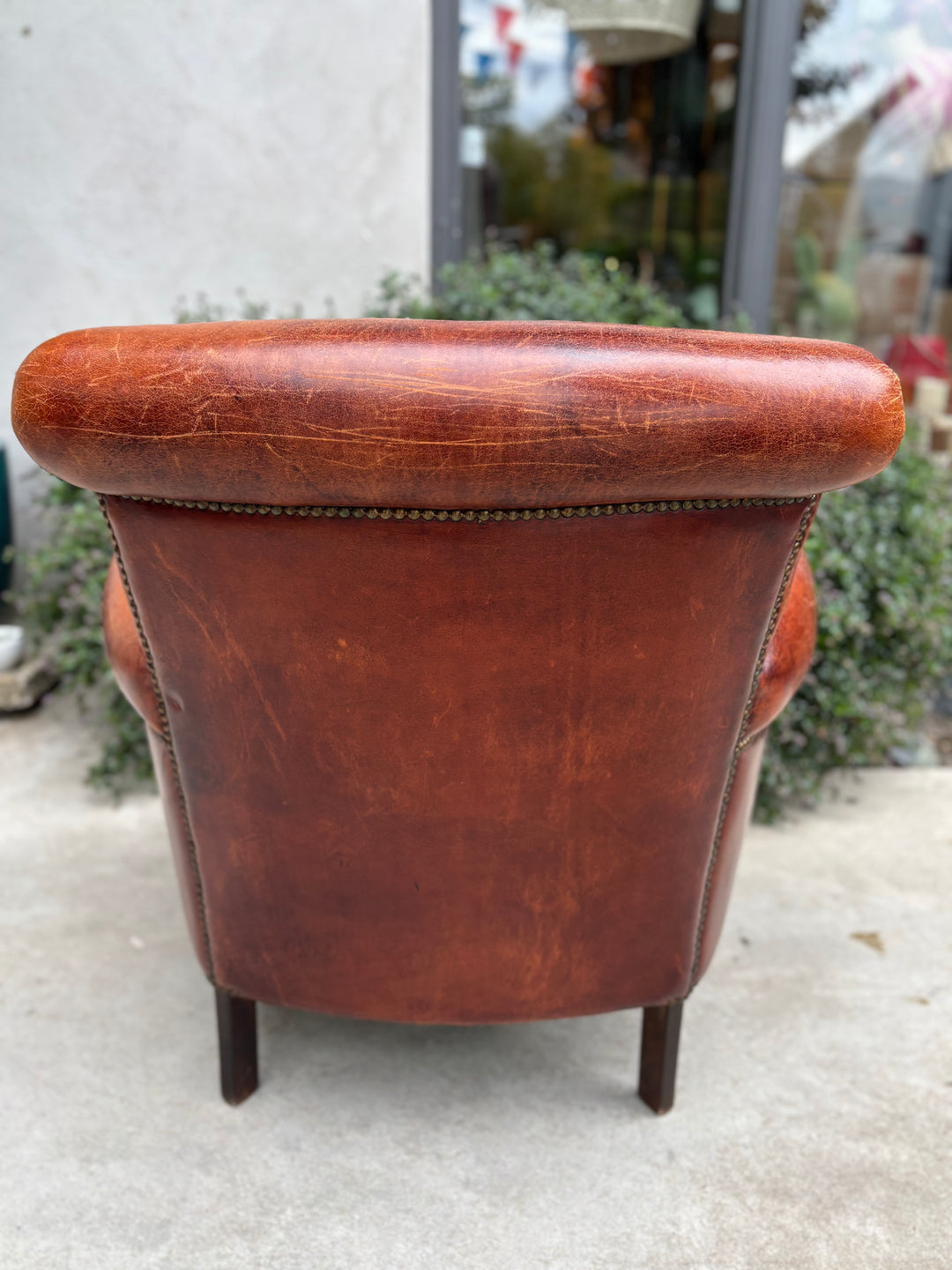 Schapenleren fauteuil