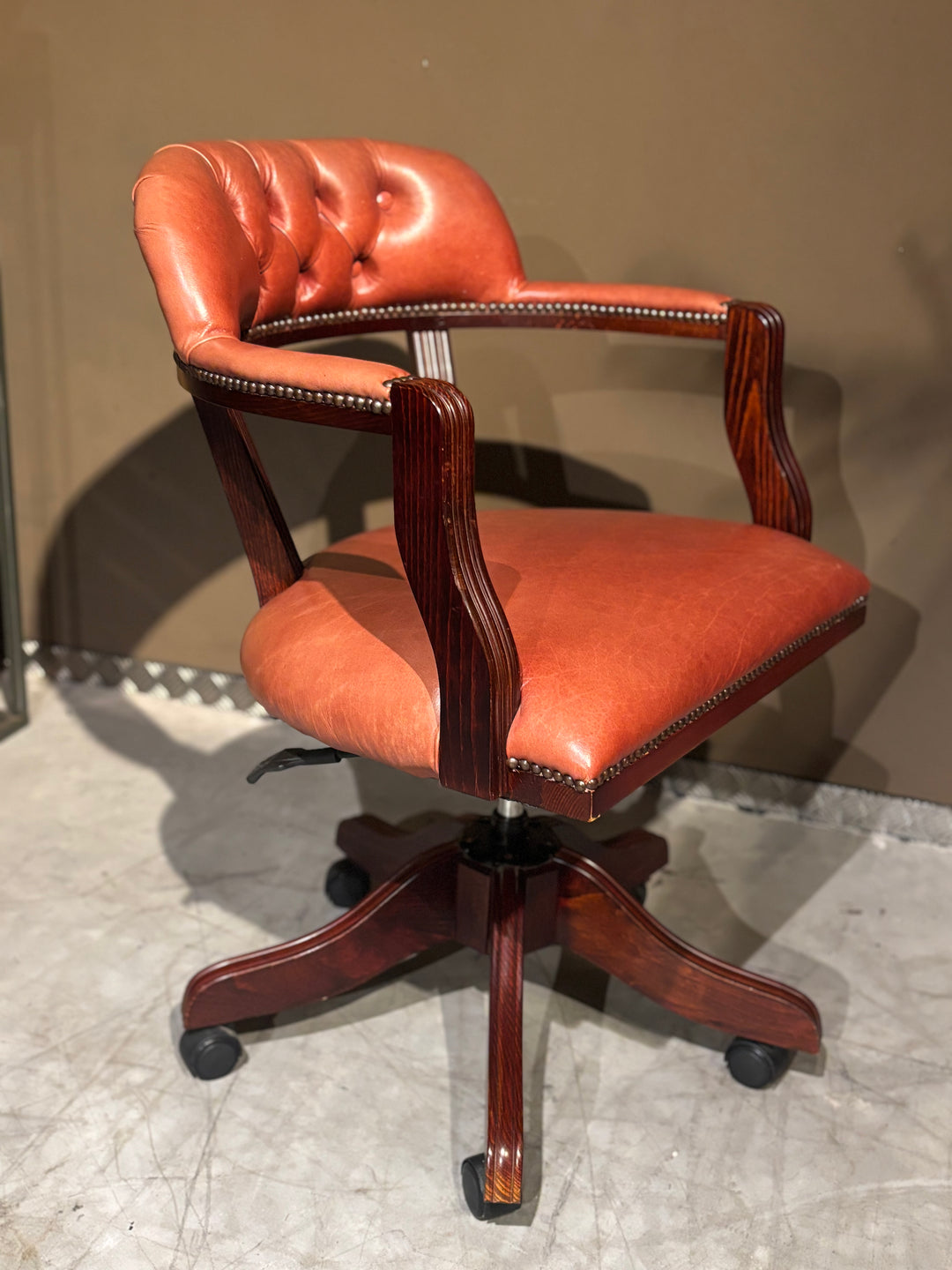 Klassieke Chesterfield Bureaustoel