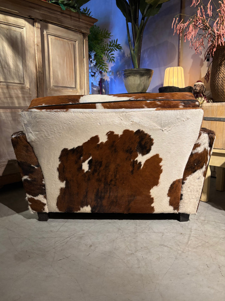 Vintage Loveseat Koeienhuid