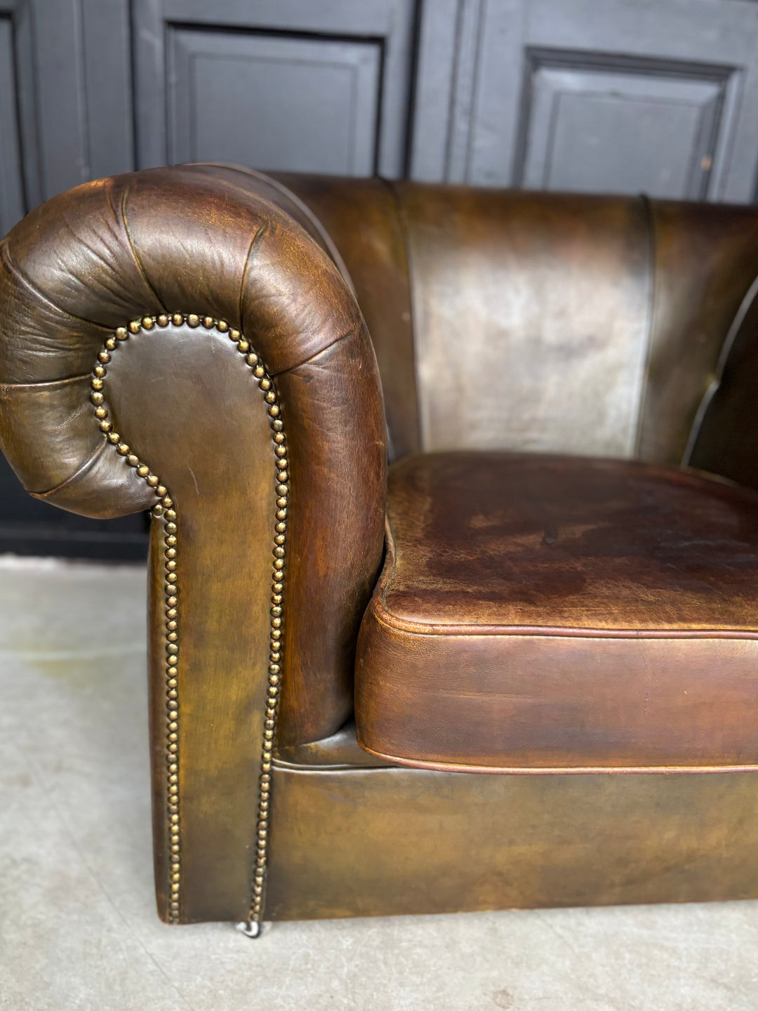 Runderleren Fatboy Fauteuil