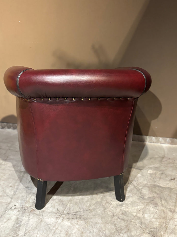 Klassieke Oxblood Rode Clubfauteuil izgs