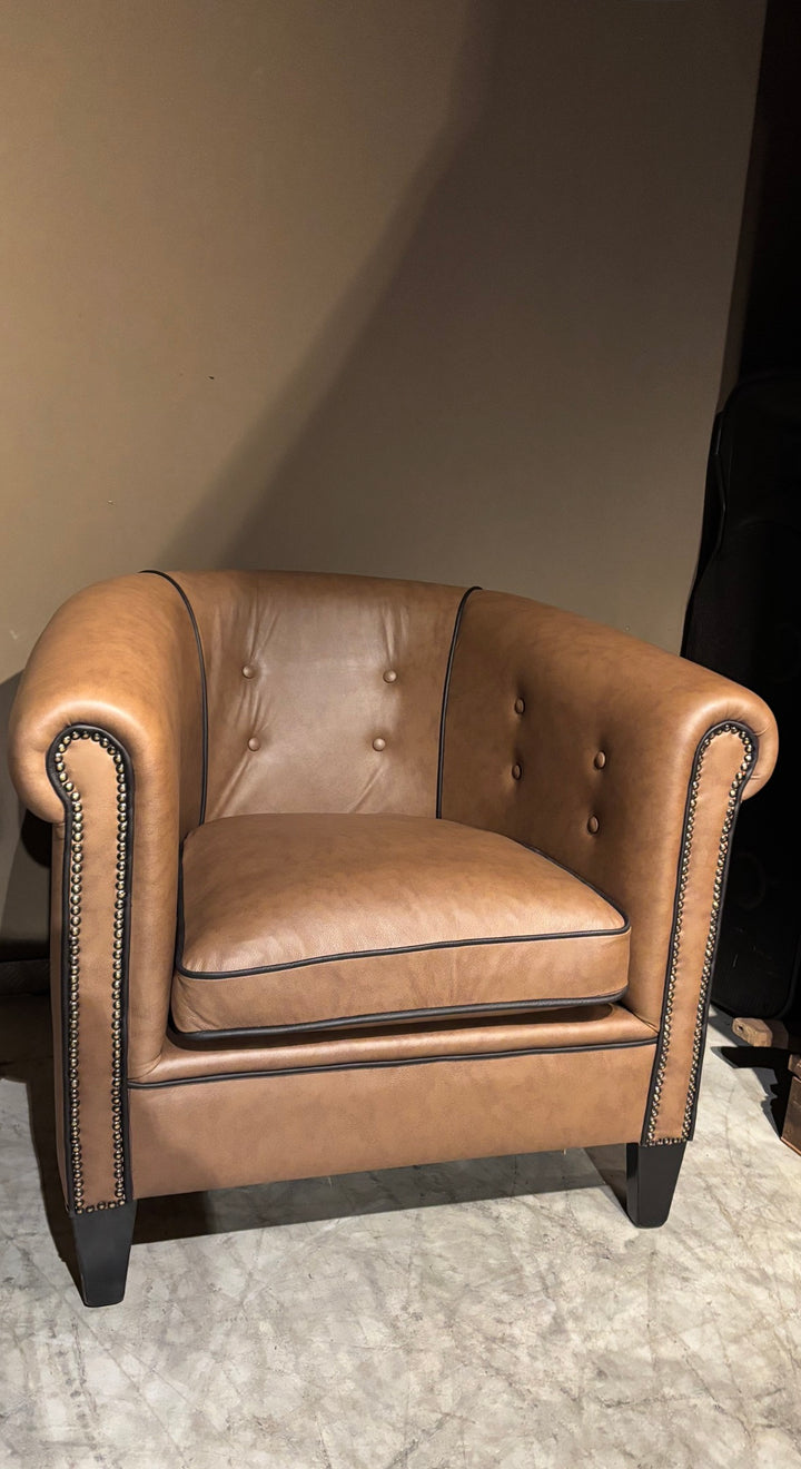 Leren Clubfauteuil Stijlvol