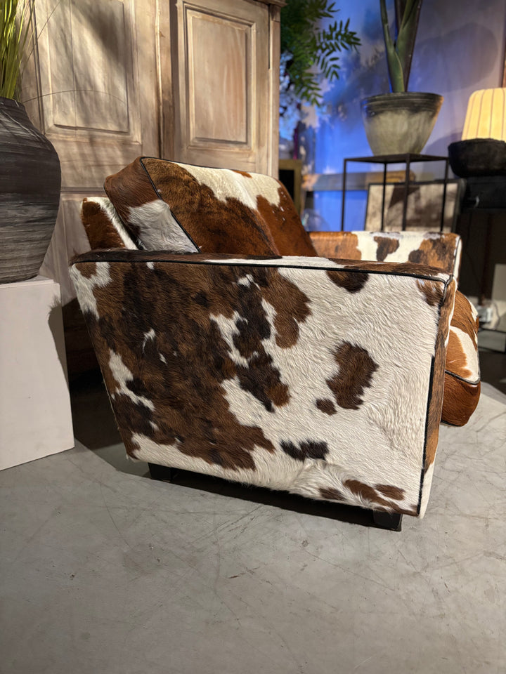 Vintage Loveseat Koeienhuid