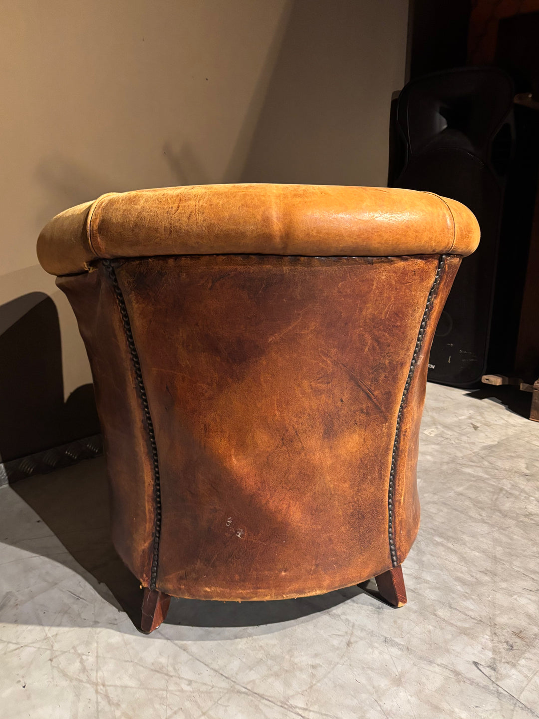 Vintage Schapenleren Clubfauteuil