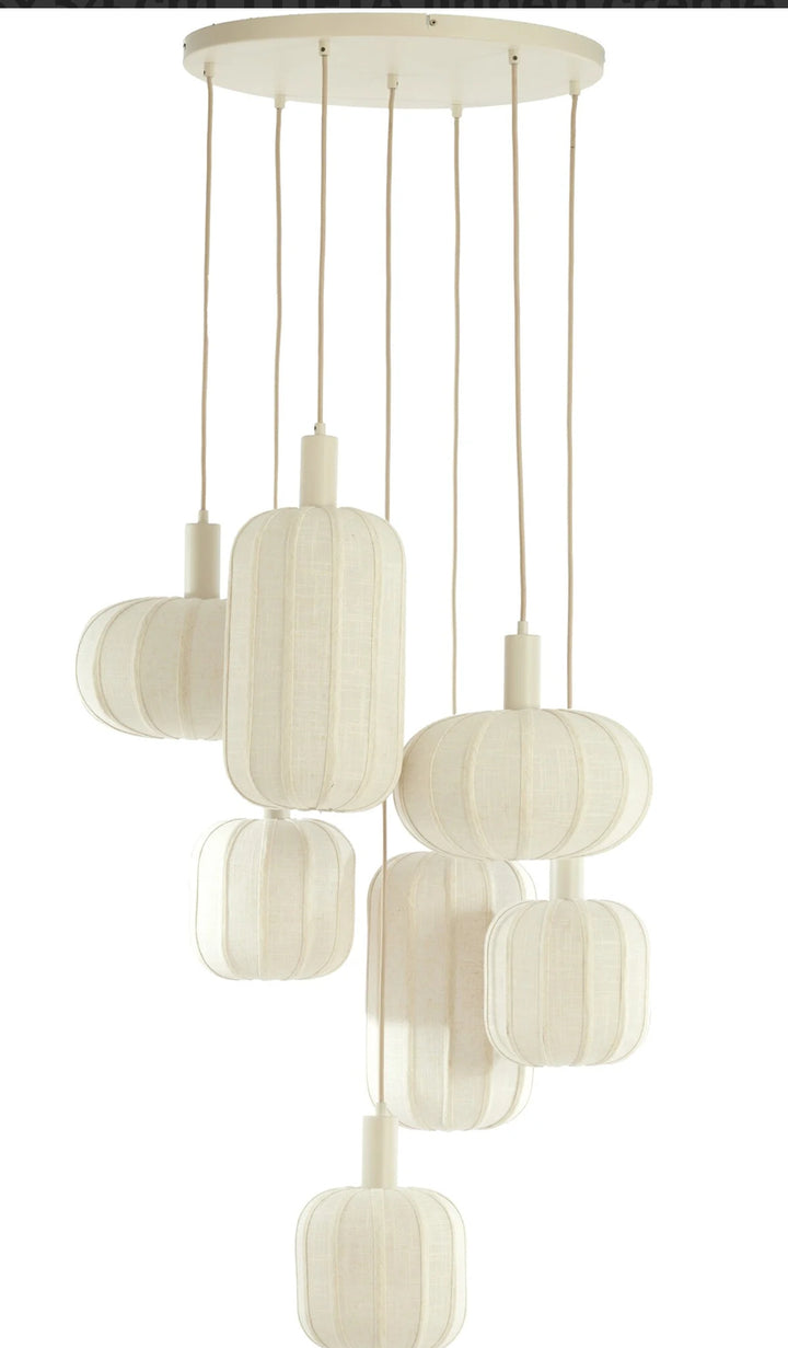 Hanglamp scanda linnen crème