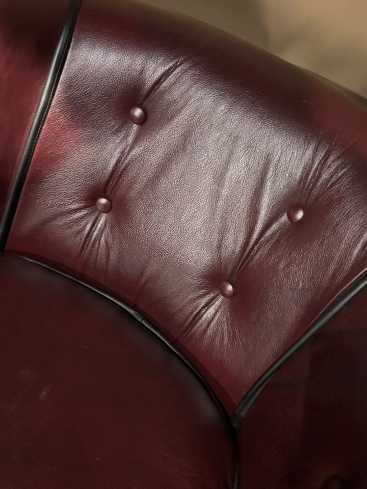 Klassieke Oxblood Rode Clubfauteuil izgs