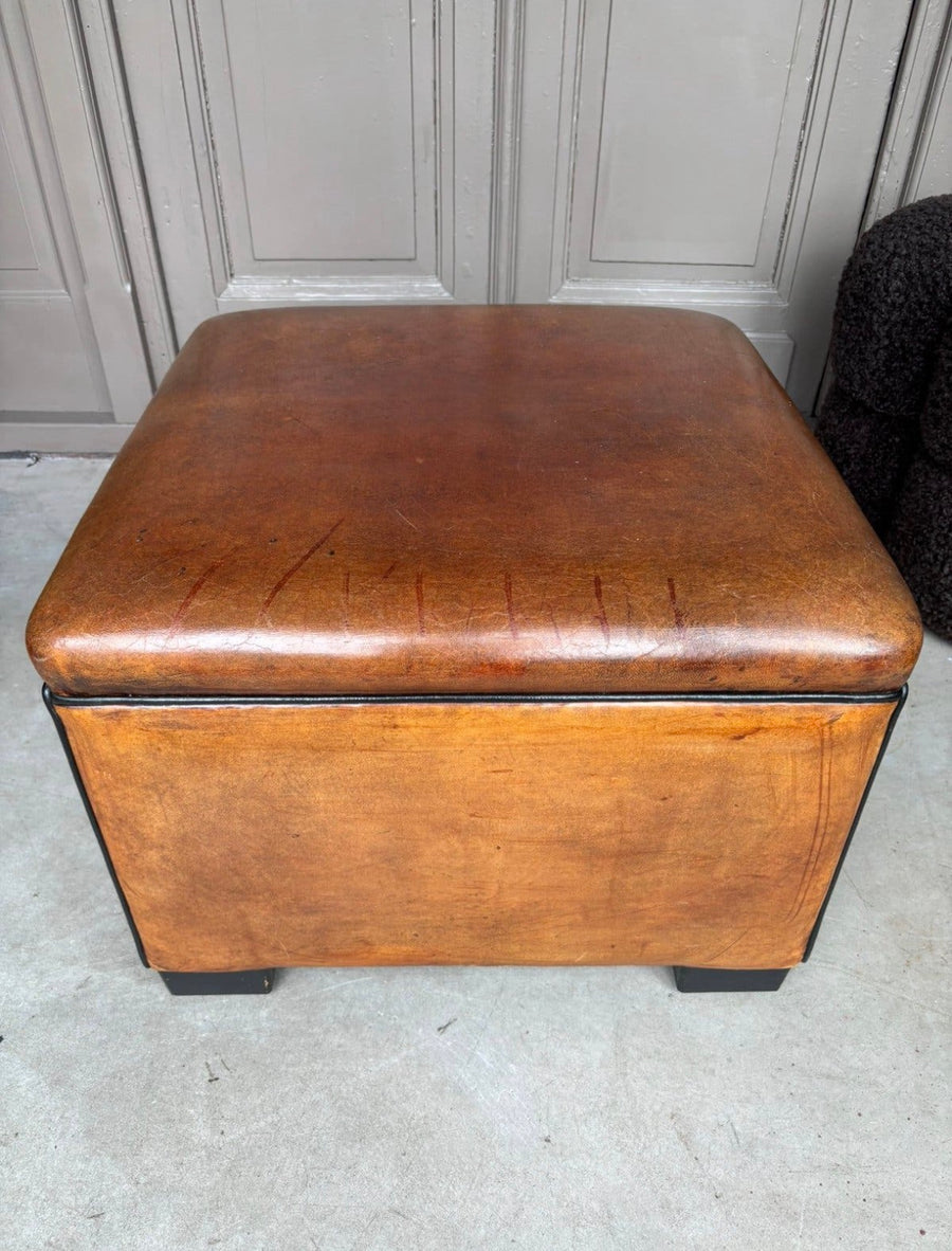Schapenleren Hocker Lounge Atelier