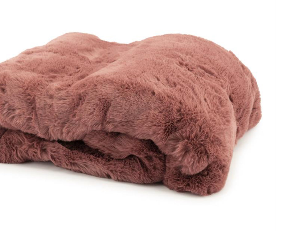 By-Boo Plaid Mosa Burgundy – Zachte fluffy deken