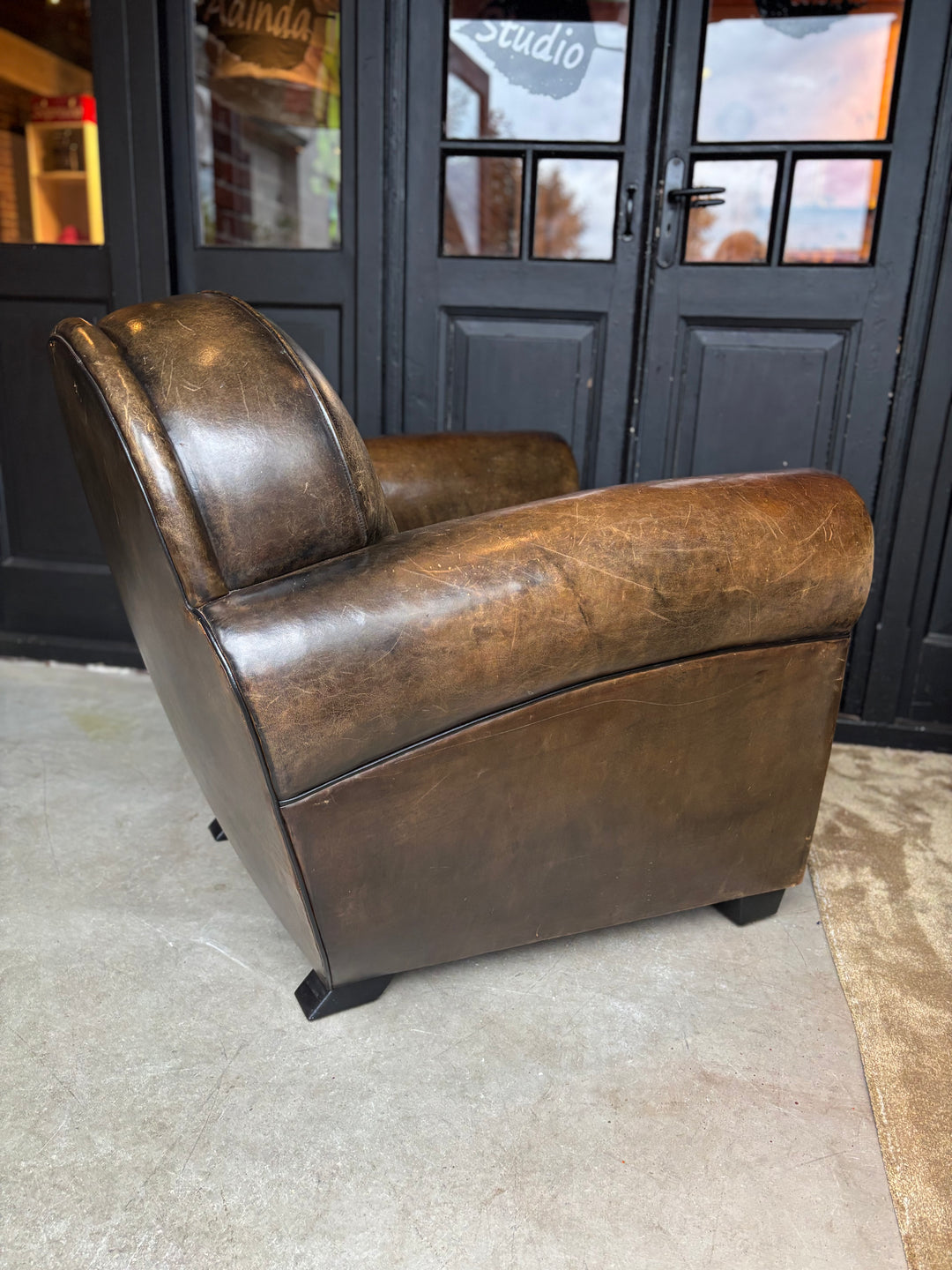 Art Deco Schapenleren Fauteuil - Bart van Bekhoven