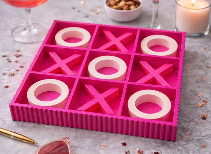 Decoratie Spel - Boter Kaas en Eieren - Fluor Roze