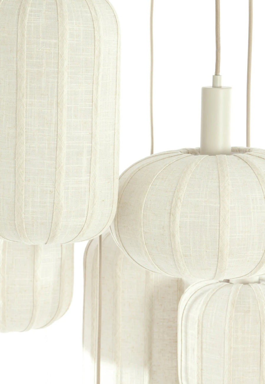 Hanglamp scanda linnen crème