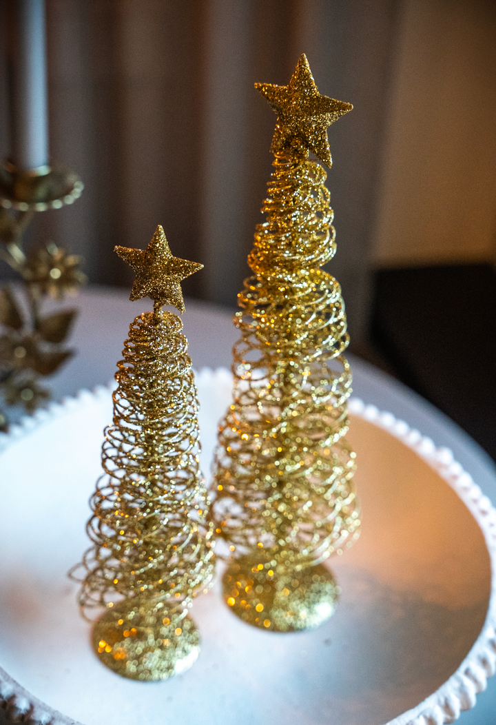 Glitter gouden kerstboom