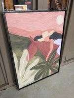 Horse Sunset - Moderne Wanddecoratie |Wandkleed