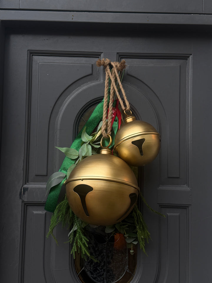 Luxe Metalen Kerstbellen – Goud