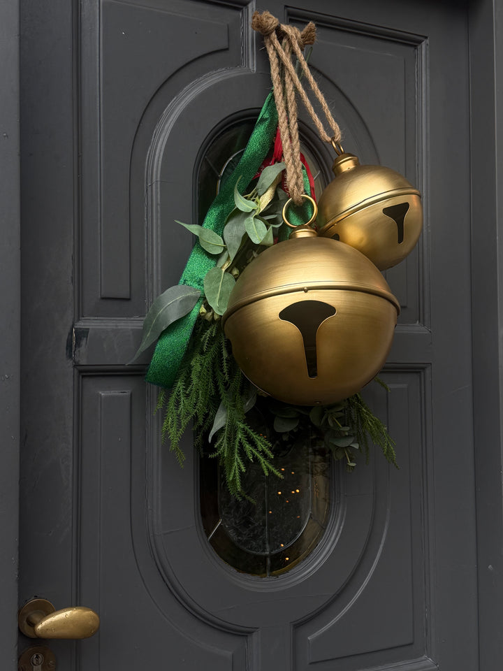 Luxe Metalen Kerstbellen – Goud