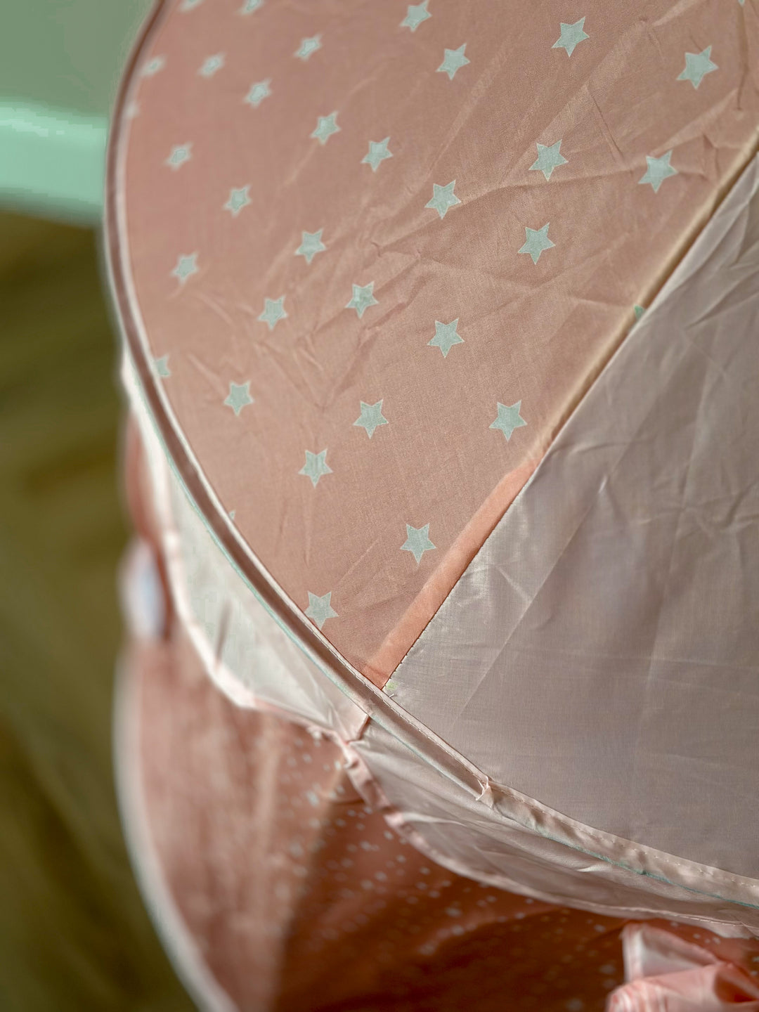 Roze Kasteeltent met Sterretjes – Speeltent voor Binnen & Buiten
