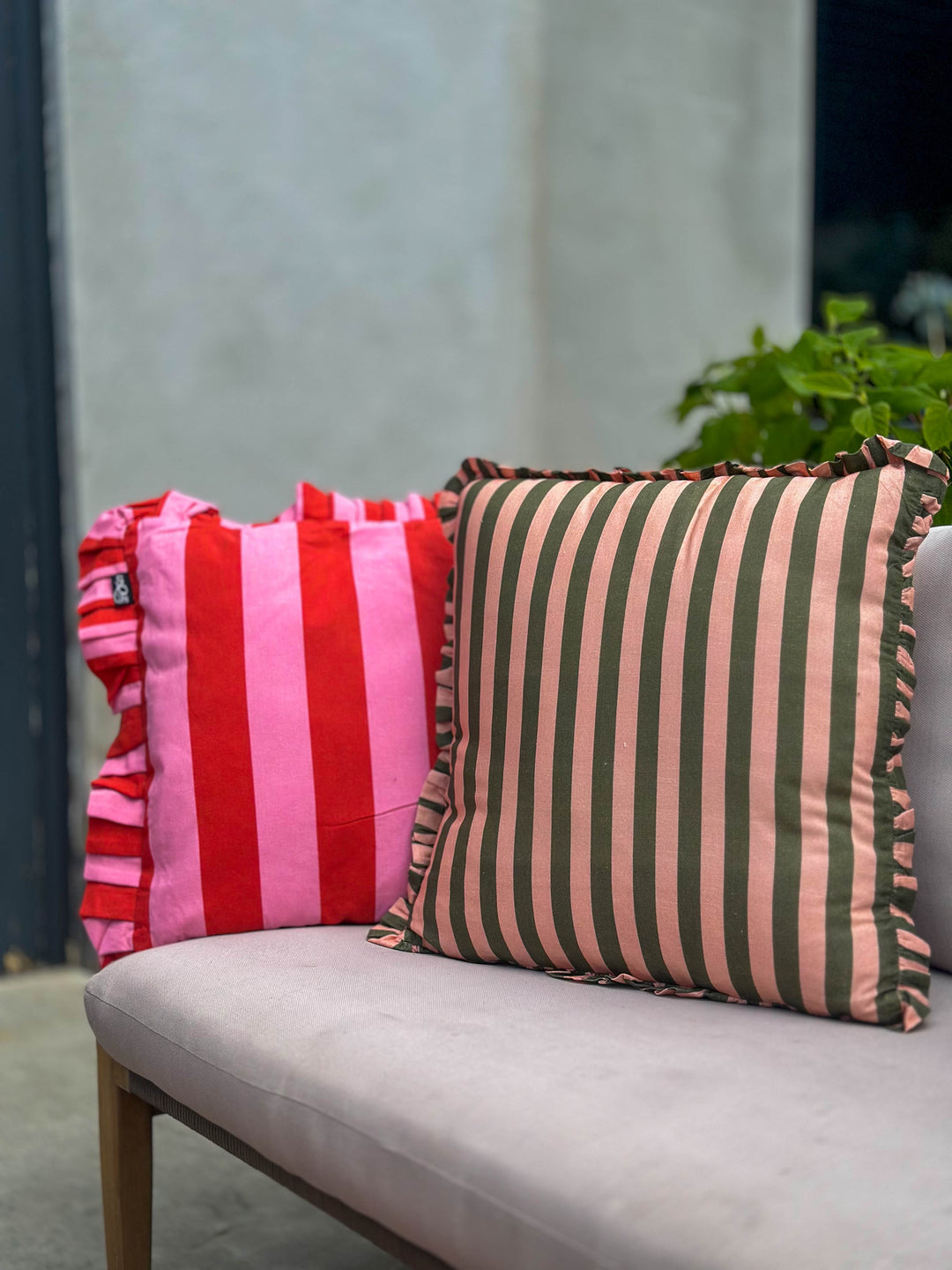 Stripe love kussen set