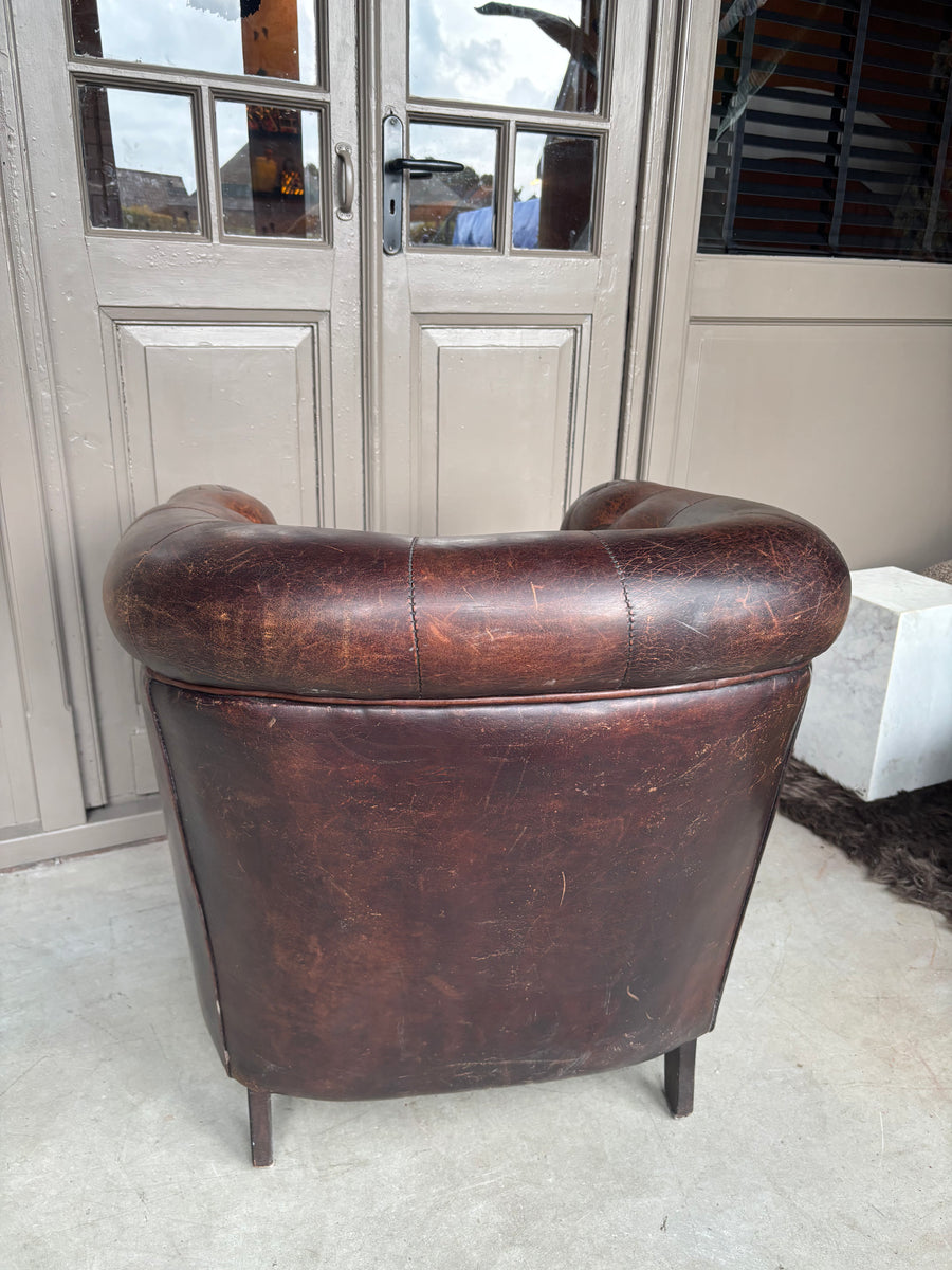 Schapenleren Clubfauteuil