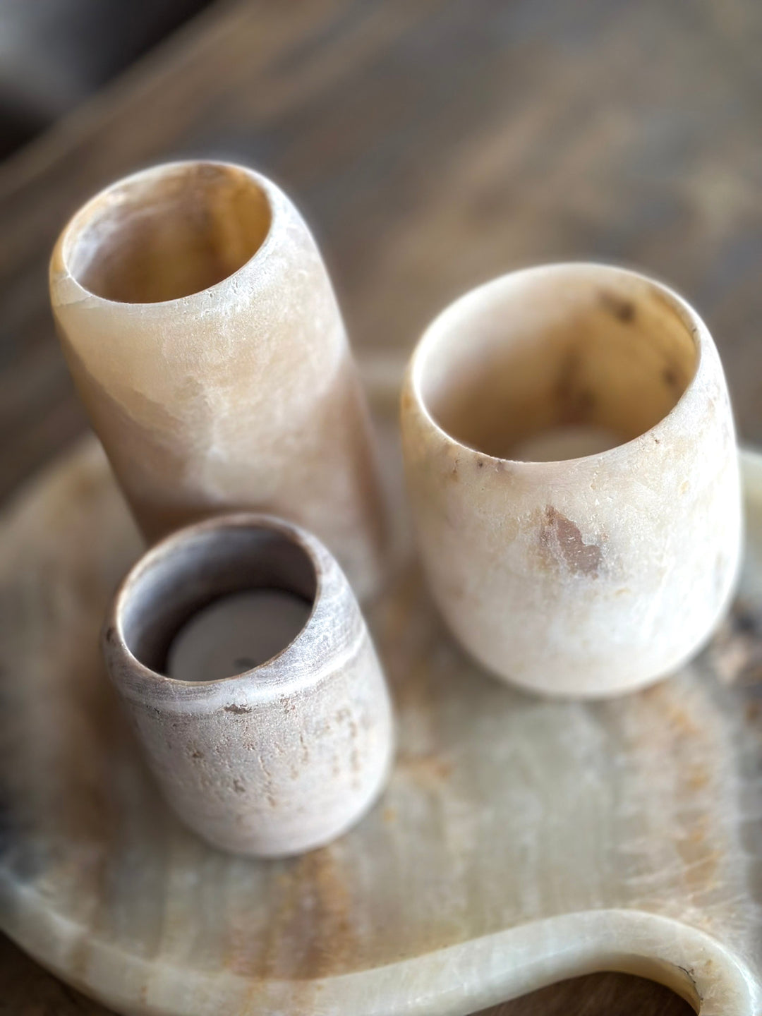 Onyx waxine lichthouder