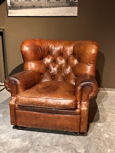 Orgineel gelabeld Ralph Lauren Chesterfield Fauteuil