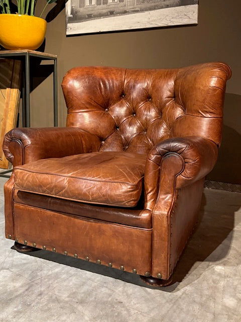 Orgineel gelabeld Ralph Lauren Chesterfield Fauteuil