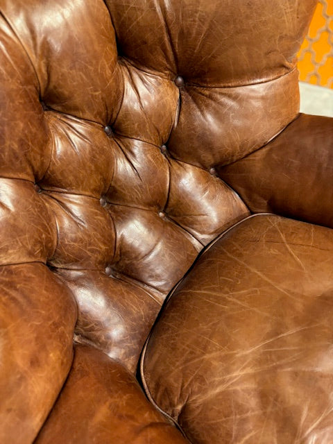 Orgineel gelabeld Ralph Lauren Chesterfield Fauteuil