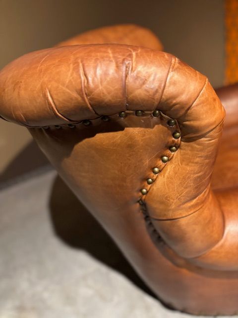Orgineel gelabeld Ralph Lauren Chesterfield Fauteuil