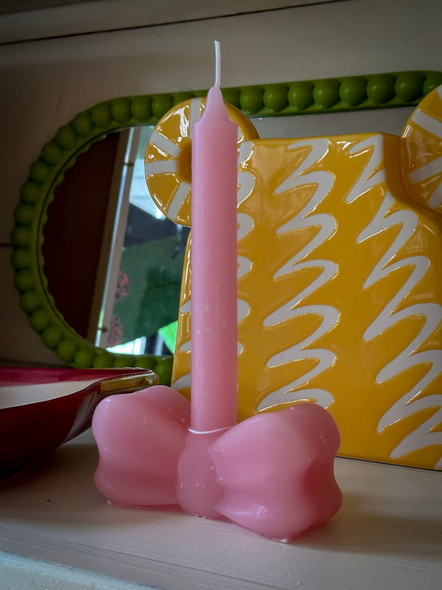 Strik kaars roze