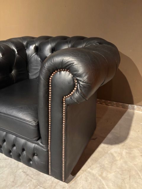 Engelse Chesterfield Clubfauteuil Zgan