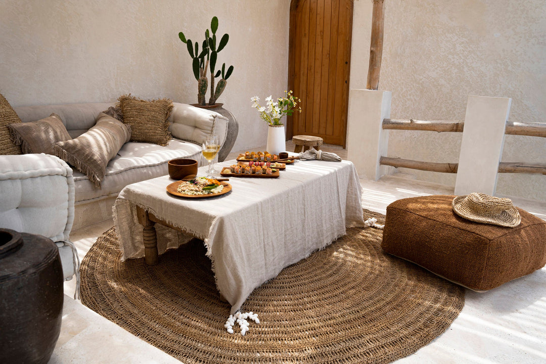 Luxe Linnen Tafelkleed – Beige – 150x250 cm