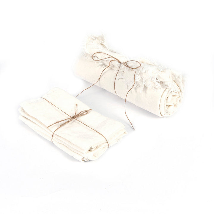 Luxe Linnen Tafelkleed – Wit – 150x250 cm