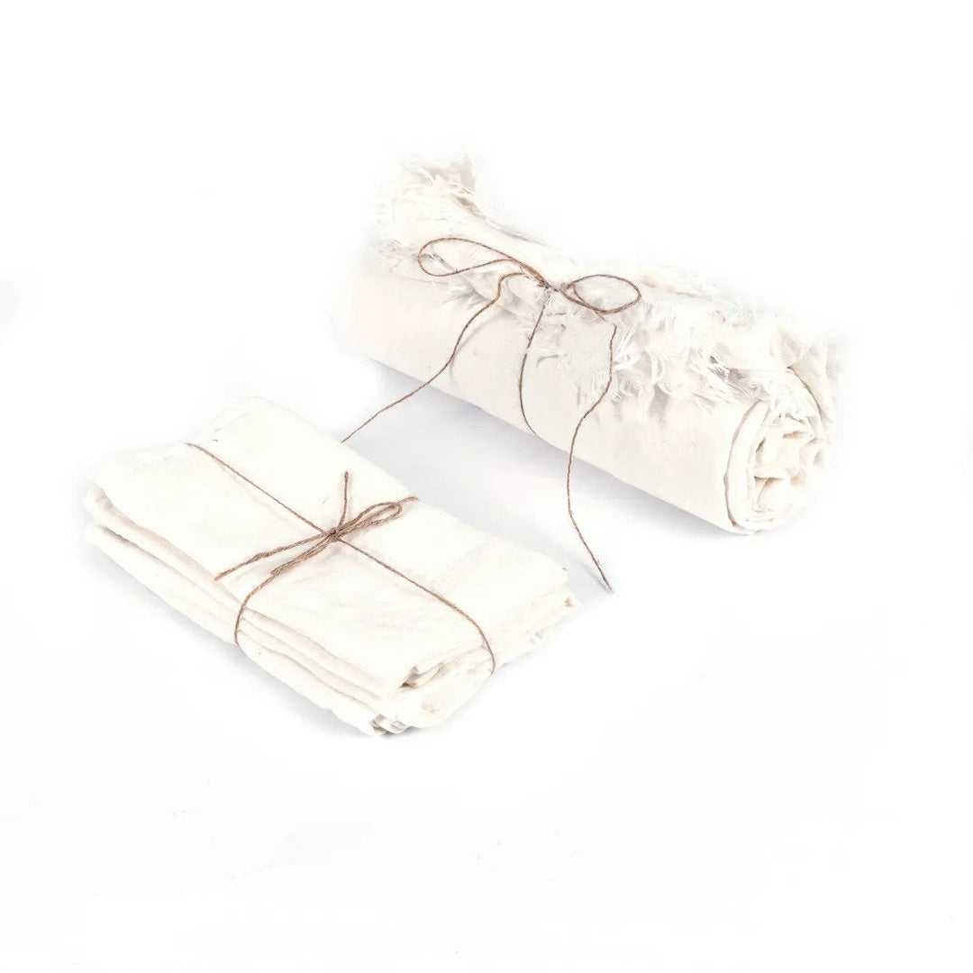 Luxe Linnen Tafelkleed – Wit – 180x300 cm