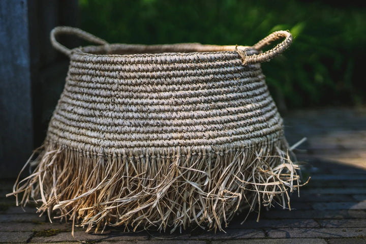 Raffia Deluxe Mand – L – Naturel