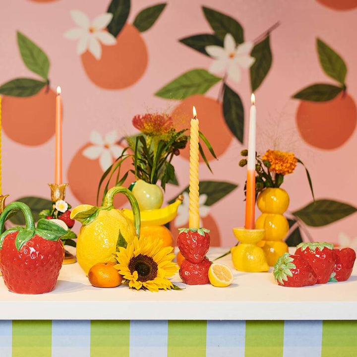 Italiaanse Vaas Citroengeel – Keramiek