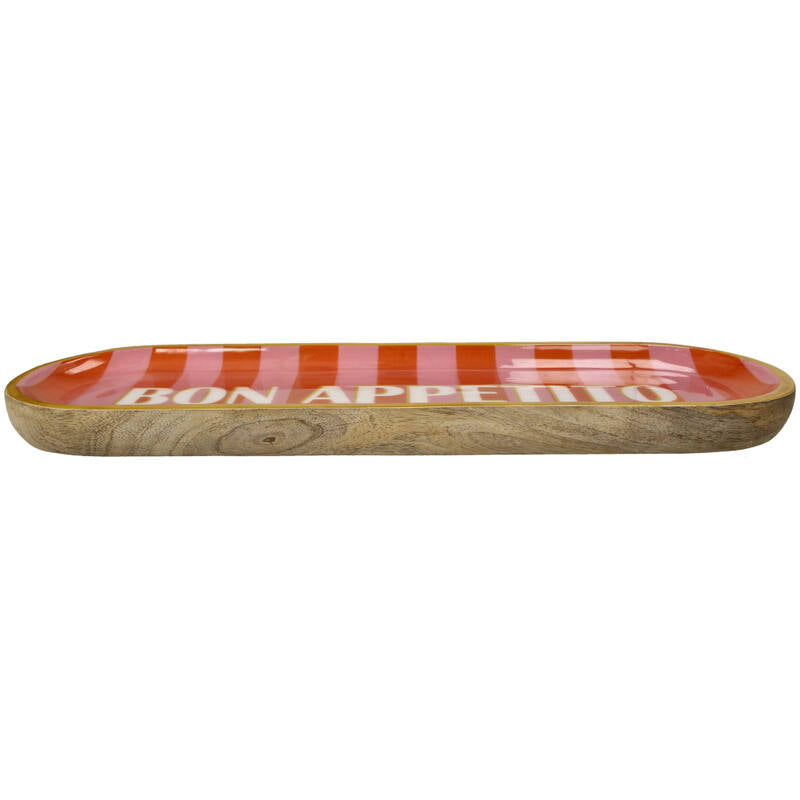 Italiaanse Mangohouten Serveerschaal „Buon Appetito” – Multi