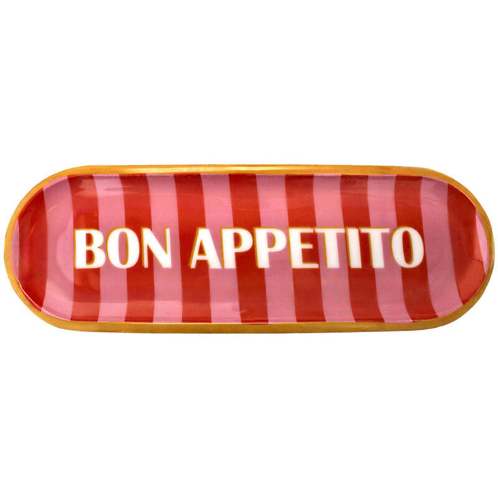 Italiaanse Mangohouten Serveerschaal „Buon Appetito” – Multi