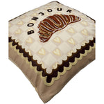 Fluwelen Sierkussen – Teckel & Croissant Design