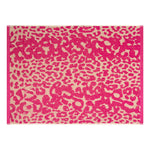 Roze luipaard keukenhanddoek met ophanglus