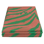 Theedoeken zebra koraal groen set van 6