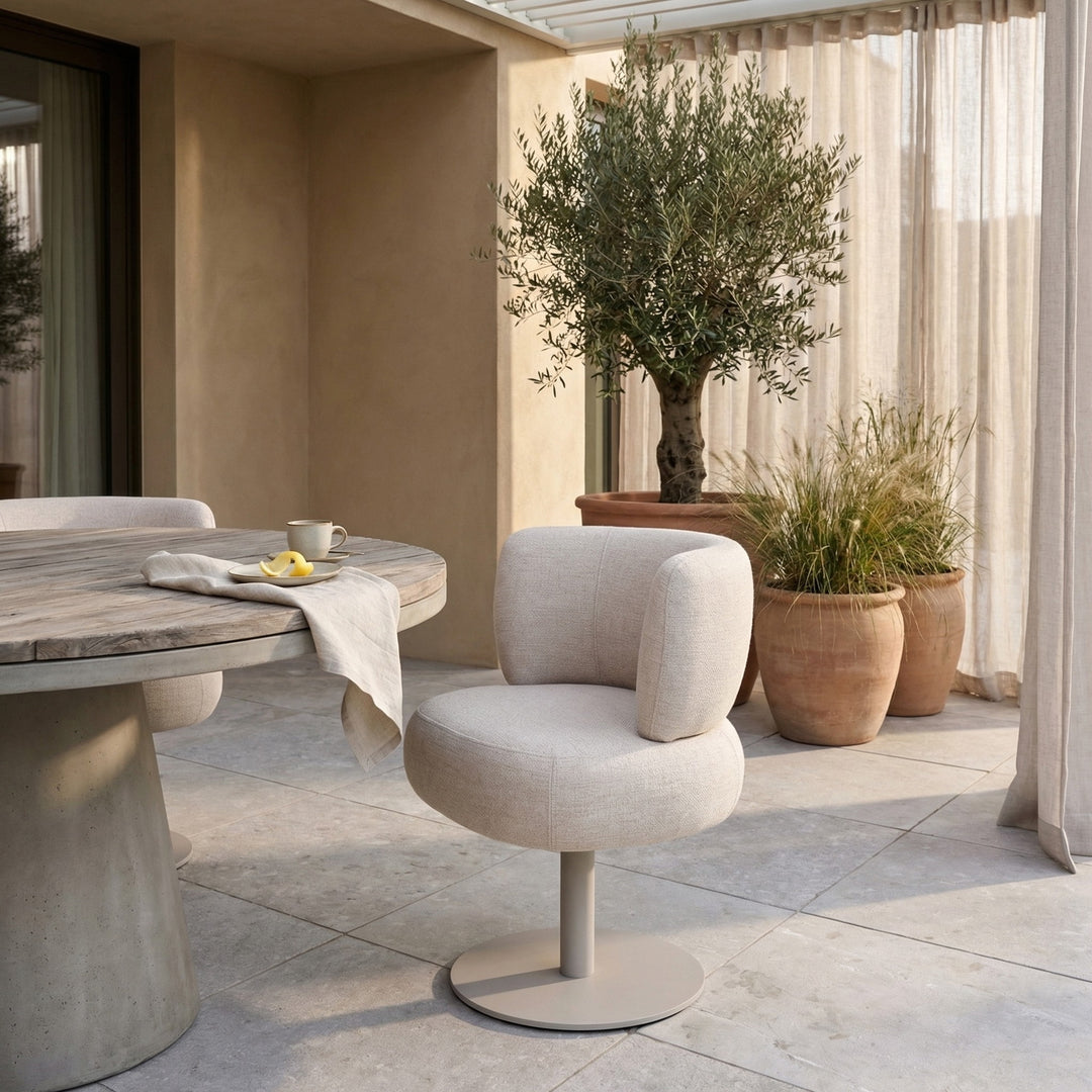 Richmond Outdoor Eetkamerstoel Mason Beige Alpine Swivel