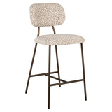 Richmond Barstoel Xenia Beige Leopard Set van 2