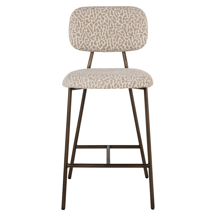 Richmond Barstoel Xenia Beige Leopard Set van 2 - afbeelding 2