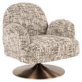 Richmond Loungestoel Kagney – Bruin Omara Draaibaar