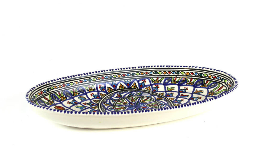 Ovalen Tunesische kleurrijke servies Schalen