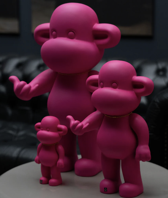 The Pink Icon – Design Apenbeeldje Hang Loose