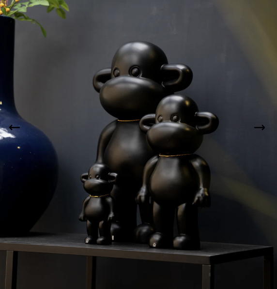 Black Icon – Design Apenbeeldje Hang Loose